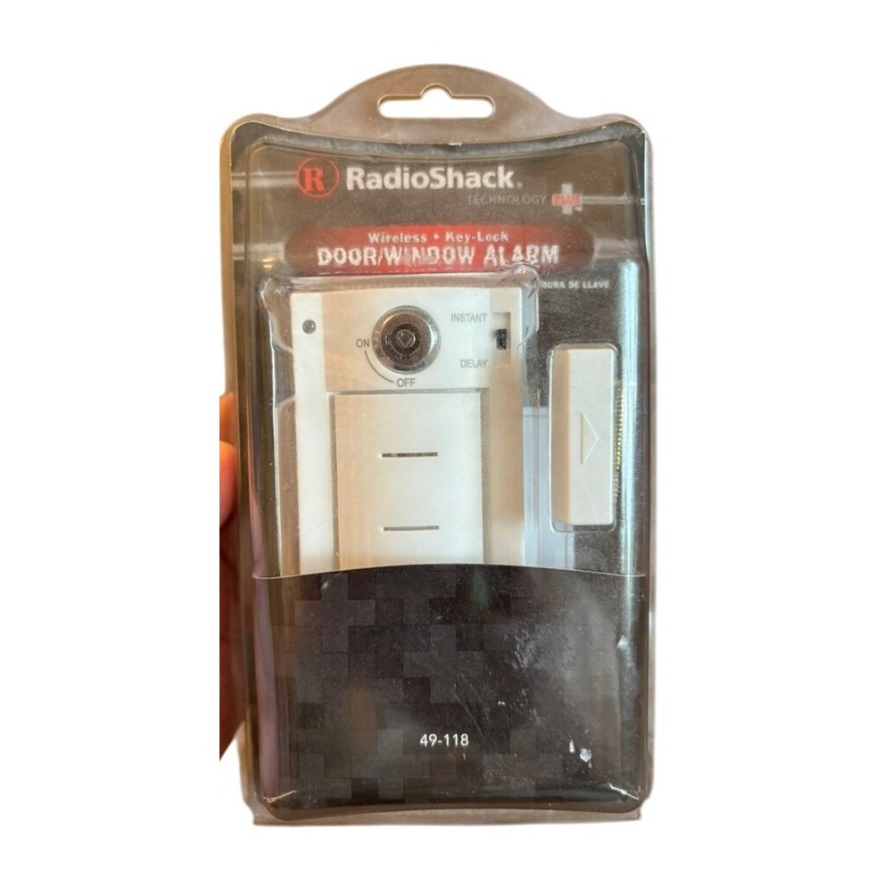 RadioShack Wireless Key-Lock Door Window Alarm N/A White 110dB 49-118